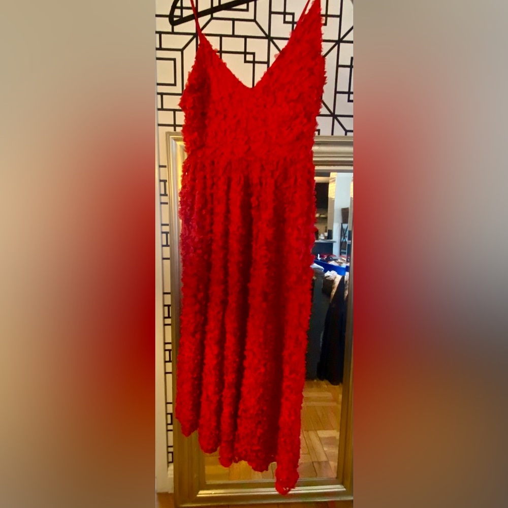 H&M size 8 Red floral dress